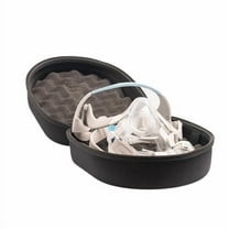 CPAP Travel Case & Mask Storage by Snugell - Durable with Oxford Shell, Soft Padded Interior, Ergonomic Rubber Handle, Heavy-Duty Zippers - Universal Fit for All Mask Brands