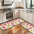 thumbnail image 3 of Kitchen Rugs Sets Of 2,Colorful Strawberry Plants Fruit Leaf Anti Fatigue Kitchen Mat Rugs Non Slip Washable,Decorative Kitchen Floor Mats for Kitchen,Sink,Laundry,17"x47"+17"x47", 3 of 5