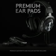 Logitech G PRO x Gaming Headset (2nd Generation) In-Ear with Accessories Included, Dts Headphone:x 7.1 and 50 mm, Black, 1 Pack