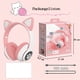 thumbnail image 2 of Auriculares Bluetooth para niños, Auriculares plegables para niño/niña, Auriculares inalámbricos para niños con luz LED, Orejas de Gato y micrófono, 2 of 4