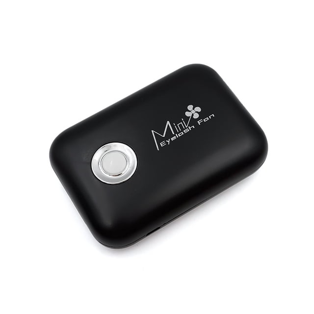 Mini secador de pelo con carga USB para pestañas, 4 colores, bajo nivel de ruido, batería de larga duración, fuerte viento, pequeño ventilador de mano