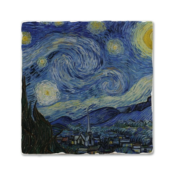 Thirstystone "Starry Night" 4-Pack Tumbled Tile Coasters