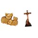 thumbnail image 1 of Figura de escritorio,Figura de cerdo de la suerte para decoración de escritorio de oficina y hogar,Estatua católica,Colección religiosa de la estatua de la Virgen María,Figura de la cruz de, 1 of 8