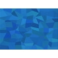 thumbnail image 1 of Ahgly Company Machine Washable Indoor Rectangle Transitional Blue Orchid Blue Area Rugs, 2' x 5', 1 of 7