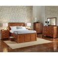 thumbnail image 3 of A-America Mission Hills Traditional Wood Queen Captain Bed in Harvest Brown, 3 of 7