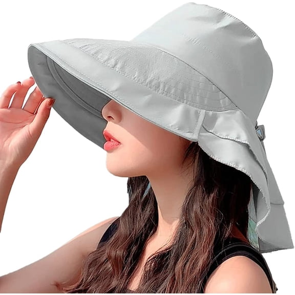 CoCopeaunts Bucket Hat Sun Hat Wide Brim Beach Hats for Women Casual Sun Protection Hat Windproof Packable Hats Fishing Hiking