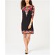 thumbnail image 1 of Vestido recto JM Collection para mujer negro PM, 1 of 2