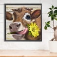 thumbnail image 3 of Pintura de diamante 5D DIY taladro redondo completo girasol y vaca decoración del hogar (K848) JShteea  El nuevo, 3 of 9