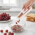 thumbnail image 4 of Cook With Color Grape and Small Fruit Cutter, Stainless Steel Quick-Quartering Slicer for Salads, Cream, 4 of 5