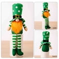 thumbnail image 4 of Wovilon Home Decor St Patricks Day Decorations St. Patrick'S Day Gnome Decoration, Handmade Green Spring Plush Doll, Irish Dwarf Decorations Home Gift Table Ornaments, 4 of 5