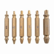 Quaqdae 6PCS Damaged Screw Extractor Kit,Stripped Screw Extractor Set for Easily and Quickly Remover Common Sizes Of Broken Tool