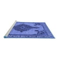 thumbnail image 2 of Ahgly Company Machine Washable Indoor Rectangle Oriental Blue Industrial Area Rugs, 2' x 5', 2 of 4