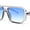Slate - Blue, variant on Super Hipster Squared Rectangle Racer Gentlemens Sunglasses Brown - Black