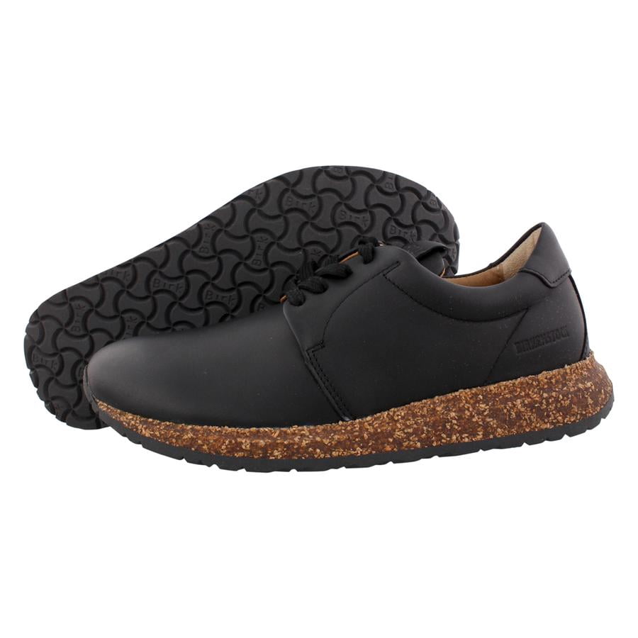 Birkenstock Wrigley Leather Unisex Shoes Size 3, Color: Black
