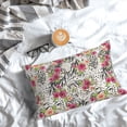 thumbnail image 3 of Cauagu Roses Mixed Zebra Print Pillow Covers with Envelope Closure,1PC Pillow Cases Decorative Pillow Case for Bed & Couch, Pillows Not Included-14"x20", 3 of 6