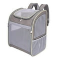 thumbnail image 3 of Mochila portamascotas, bolsa de viaje para perros pequeños y gatos, bolsa de transporte plegable para caminar al aire libre, hacer turismo y viajar Caqui, 3 of 9