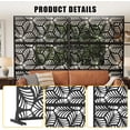 thumbnail image 4 of QinaQin 72x 47 Inch Metal Privacy Screen, Freestanding Decorative Divider, Petal, 4 of 8