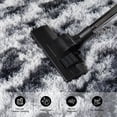 thumbnail image 6 of Janvonne 6x9 Fluffy Area Rug for Bedroom Living Room, Soft Fuzzy High Pile Shaggy Carpets for Nursery Kids Room Dorm, Home Decor, Tie-dye Stripes in Black and Grey, 6 of 8