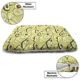 thumbnail image 3 of Avocado Pet Bed, Cartoon Ripe Avocados in Slices with Pattern Raw Tropical Fruit, Chew Resistant Pad for Dogs and Cats Cushion with Removable Cover, 24" x 39", Green Pale Green Brown, by Ambesonne, 3 of 4