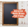thumbnail image 2 of Magnetic Wall Chalkboard Sign, X Large Size 20" x 30", Rustic Wood Frame, Vertical or Horizontal Wall Mount, Includes 4 Chalk Markers + Chalk and Eraser, by Better Office Products (Rustic Brown), 2 of 4