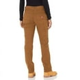 thumbnail image 3 of Dickies Women's Relaxed Straight Carpenter Pant, Rinsed Brown Duck, 8, 3 of 5