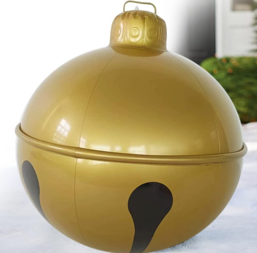 Large Christmas Jingle Bell Ornament 24" Giant Inflatable Christmas