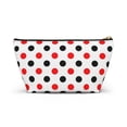 thumbnail image 3 of Red Black Polka Dots  Makeup Bag Cosmetic Bag-Accessory Pouch Makeup, 3 of 4
