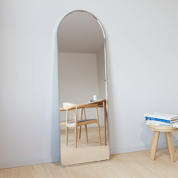 Beautypeak Full Length Mirror Arched Floor Standing 58 X 18 Silver Com Beautypeak Full Length Mirror Arched, Floor Leaner Mirror Nz