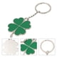 thumbnail image 4 of EeaseMX Llavero de trébol de cuatro hojas con la suerte, con brillantes y brillantes, ideal como regalo para el Día de San Patricio., 4 of 7