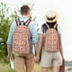 thumbnail image 4 of Disketp Corgi Head with Floal print Canvas Backpack Lightweight Travel Daypack Student Rucksack Laptop Backpack-Small, 4 of 5