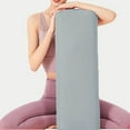 thumbnail image 3 of Professional Yoga Bolster with Carry Handle Pillow Comfortable soft Support Rectangular for Legs Cover Washable Restorative Yoga Gray, 3 of 9
