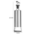 thumbnail image 6 of HOTDUCK Glass Oil Bottle with Stainless Steel Shell Kitchen Cooking Press Controllable Condiments Storage Supplies L, 6 of 6