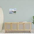 thumbnail image 2 of Seaside Modern Landscape Scene Landscape Painting White Framed Art Print Wall Art, 2 of 7
