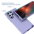 thumbnail image 4 of Nalacover Slim Case for Samsung Galaxy S22 Ultra,Stylish Triple Layer Protection Hard PC + Soft TPU Silicone Hybrid Shockproof Camera Lens Protective Anti-drop Fit Back Phone Cover.Light Purple, 4 of 6
