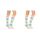 thumbnail image 2 of Sonducket 1 par de calcetines a rayas hasta la rodilla de arcoíris, transpirabilidad, calcetín cómodo único, botas, medias para disfraz de Type7 NO7, 2 of 6