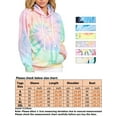 thumbnail image 2 of Sexy Dance Women Hoodie Sweatshirts Casual Tunic Long Sleeve Tie Dye Pullover with Drawstring and Pocket, 2 of 2