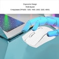 thumbnail image 3 of Souris Sans Fil Récepteur USB 2,4G 800 à 4800 DPI Ergonomique Rétroéclairée RVB Ultra Mince pour Bureau, Maison, École, Voyage avec Autonomie de 18 Mois, 3 of 8