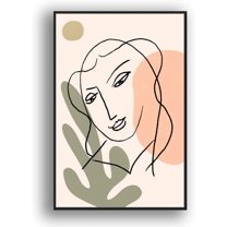 IDEA4WALL Framed Canvas Art Abstract Illustration Picture Prints for Modern Home Wall Decoration