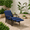 Navy Blue, variant on Kozyard Adjustable Outdoor Patio Reclining Lounge Chair - Comfortable Cushioned Recliner Chair with Strong Extendable Metal Frame for Sunbathing, Reading, Relaxation (Navy Blue )