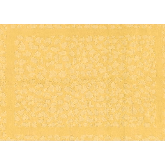 Ahgly Company Indoor Rectangle Solid Brown Modern Area Rugs, 3' x 5'