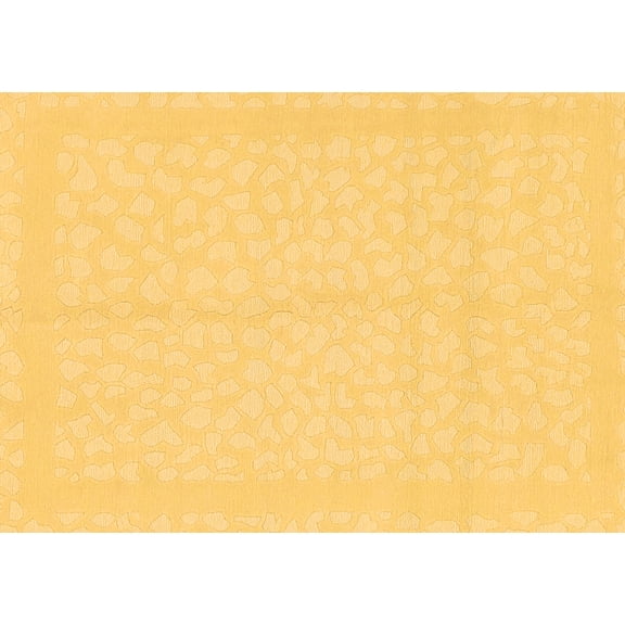 Ahgly Company Indoor Rectangle Solid Brown Modern Area Rugs, 3' x 5'