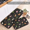 thumbnail image 5 of 2-Piece Kitchen Rugs Set Non-Slip Mats Carpet Floor for Kitchen, Bathroom (19.7"x27.6" & 19.7"x47.2") Colorful Swirl-shaped Candies, 5 of 7