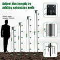 thumbnail image 5 of CHEASYOU Bird House Pole 60 inch with Bracket, Adjustable Heavy Duty Bird Feeder Pole, 5 of 7