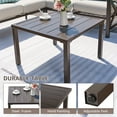 thumbnail image 5 of NATURAL EXPRESSIONS 6 Pieces Patio Furniture Sets, Metal Outdoor Sectional Furniture L Shape Patio Conversation Sets,Highback Frame,Metal Table,Large Waterproof Cover, 6.5" Olefin Cushions, 5 of 8