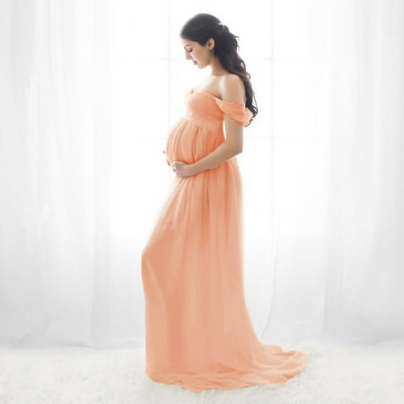 

Maternity Dresses For Photography Clothes Chiffon Floor-length Dress