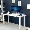 thumbnail image 4 of VIVO White Electric Dual-Motor Height Adjustable 4-Leg Standing Desk Frame, 4 of 7