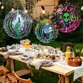 thumbnail image 7 of WIRESTER Wind Spinners Outdoor Hanging Décor 8" for Yard and Garden Decor, Outdoor Decorations - Colorful Starry Night, 7 of 7