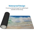 thumbnail image 3 of Wave Ocean Blue Green Beach Painting Mouse Pad XL Extended Desk Mat, Non Slip Rubber Base Stitched Edge Gaming Pc Desktop Large Mice Pad,31.5 x 11.8 Inch, 3 of 5
