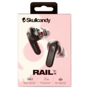 Skullcandy Rail XT True Wireless Inner Ear Earbuds with Skull-iQ, True Black
