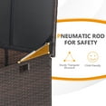 thumbnail image 6 of Gymax 50 Gallon Patio PE Wicker Storage Box Rattan Deck Bin w/ Waterproof Liner & Wheels, 6 of 10